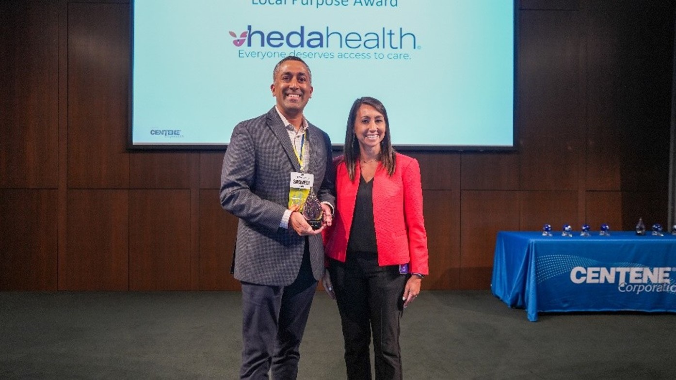 Vheda Health Awarded Centene’s Partnership Purpose Award